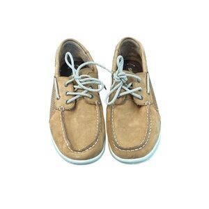Sperry Top-Sider Boy’s Tan Leather Boat Shoes 5M